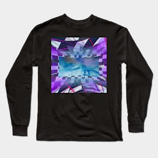 Centipede “Vaporwave” (Inverted Fisheye effect) Long Sleeve T-Shirt